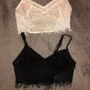 2 Brandy Melville sheer bralettes